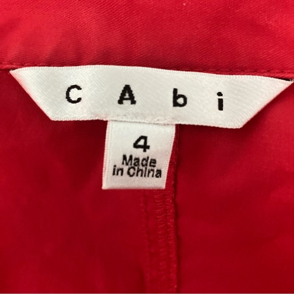 CAbi Poppy Red Convertible Trenchcoat - Picture 6 of 12